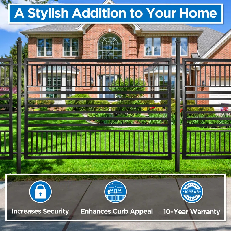 60'' H x 96'' W Metal Fencing with 1 Panel(s) Included