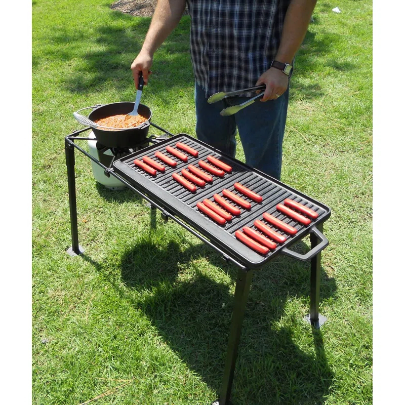 King Kooker King Kooker Seasoned Cast Iron Reversible Grill / Griddle Pan