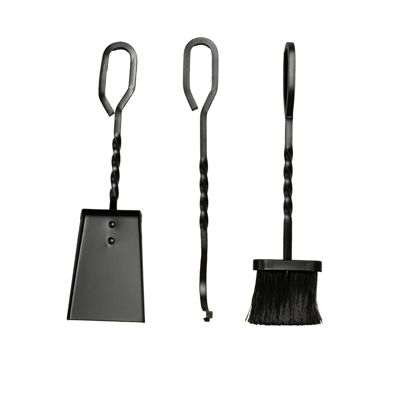 Comfort Glow Comfort Glow 4-Piece Cast Iron Fireplace Tool Set with Stand, 16" Tools - CGFT16
