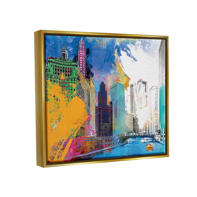 Stupell Industries " Urban City Buildings Collage " by Porter Hastings