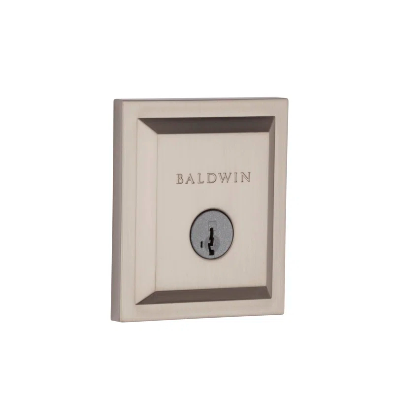 Baldwin 380SLB15SMTCPRCAL Torrey Pines 380 Rectangular Low Profile Single Cylinder Deadbolt with SmartKey