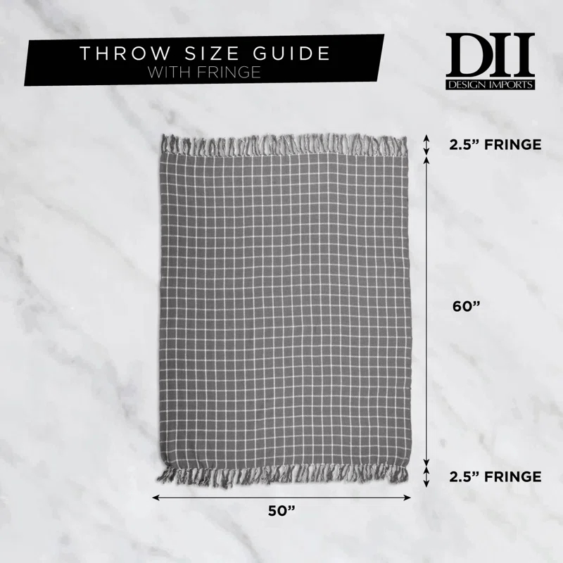 Design Imports Dll Hand Woven Throw Blanket