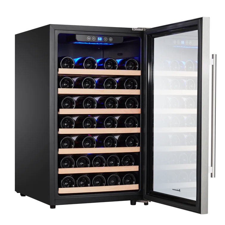 Kalamera 50 Bottle Single Zone Freestanding Wine Refrigerator & Reviews | Wayfair