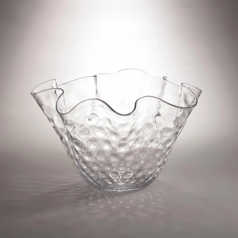 Global Views Honeycomb Optic Wavy Bowl