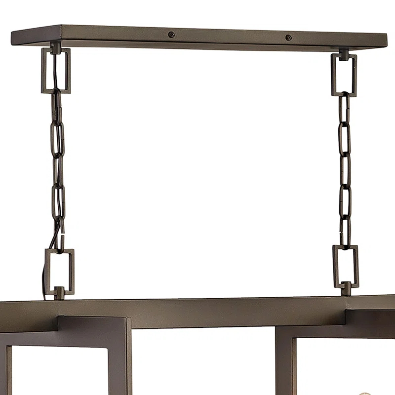 Hinkley Anders 8 - Light Candle Style Square / Rectangle Chandelier