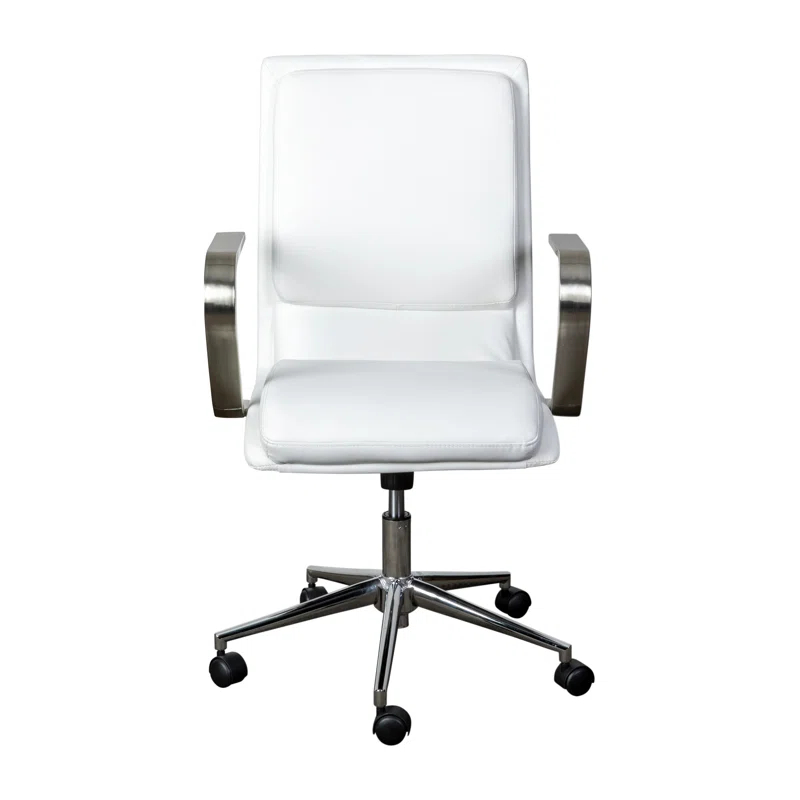 Flash Furniture Mid-Back Designer Upholstered Swivel Executive Office Chair with Armrests by Flash Furniture