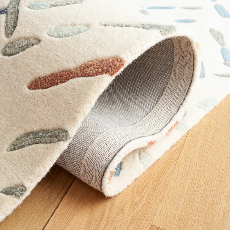 Charters Towers Abstract Handmade Tufted Wool Area Rug