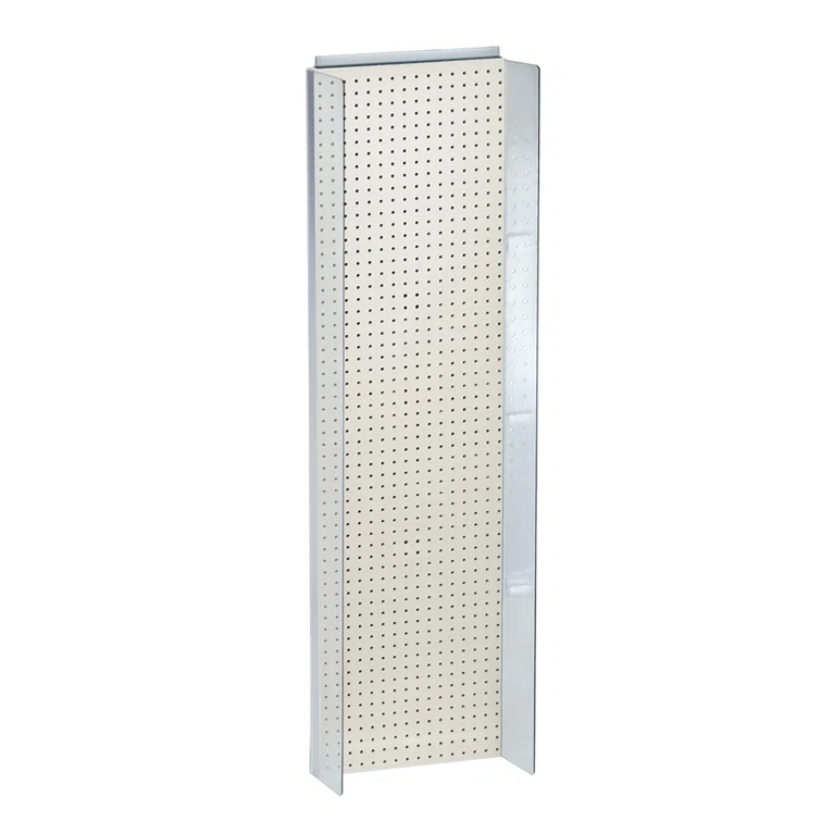 Azar Displays 13.5"W x 60"H Pegboard Powerwing Display
