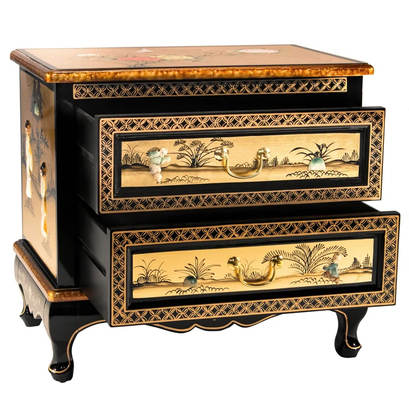 Bloomsbury Market Abigaelle Solid Wood Accent Chest
