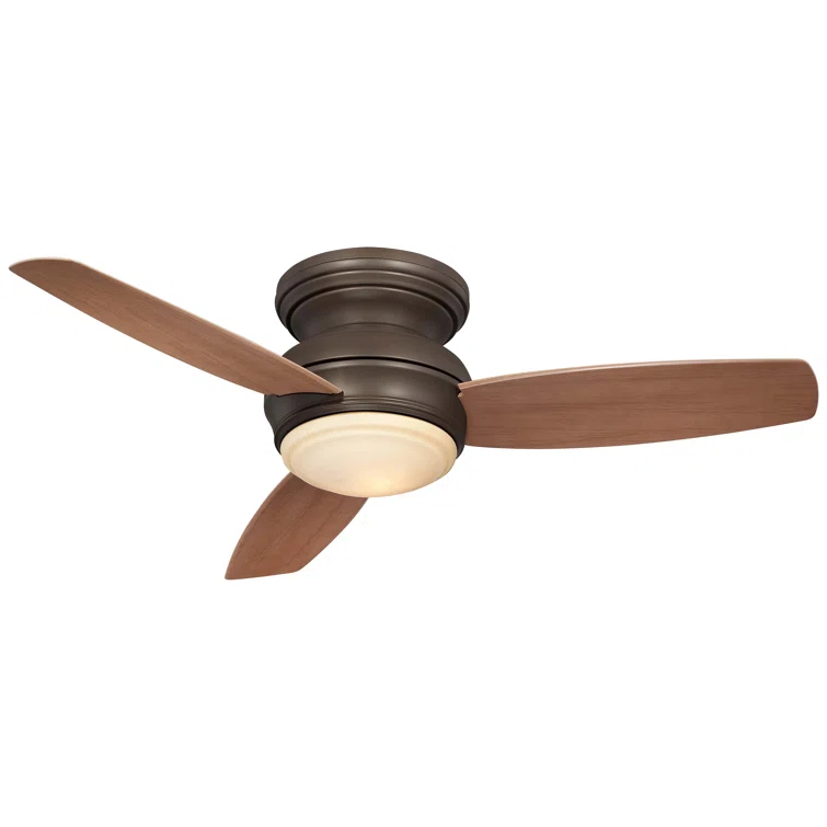 Minka Aire 44" Concept II 3 - Blade Outdoor LED Propeller Ceiling Fan with Wall Control and Light Kit Included