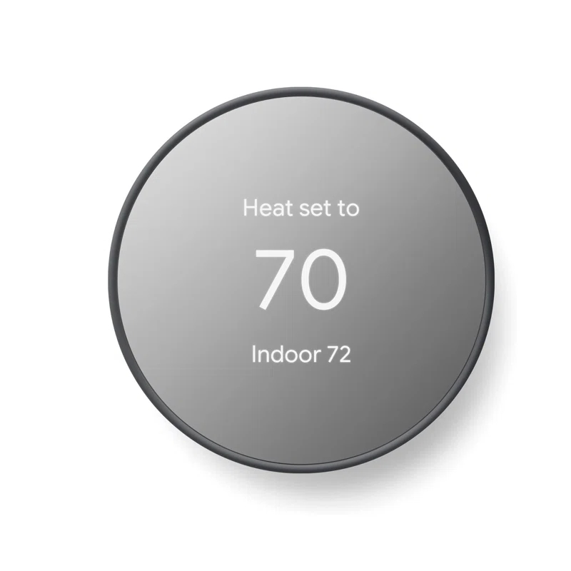 INKEDZ Google Nest Thermostat - Smart Thermostat for Home - Programmable Wifi Thermostat - Charcoal