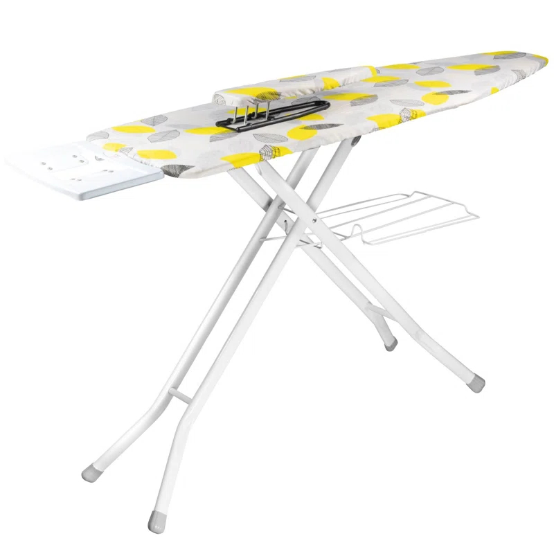 YBM Home Raman Professional Wide Steel Mesh Top Ironing Board With Solid Steam Iron Rest And Cotton Cover, Additional Sleeve Board, 1749Raman | Wayfair
