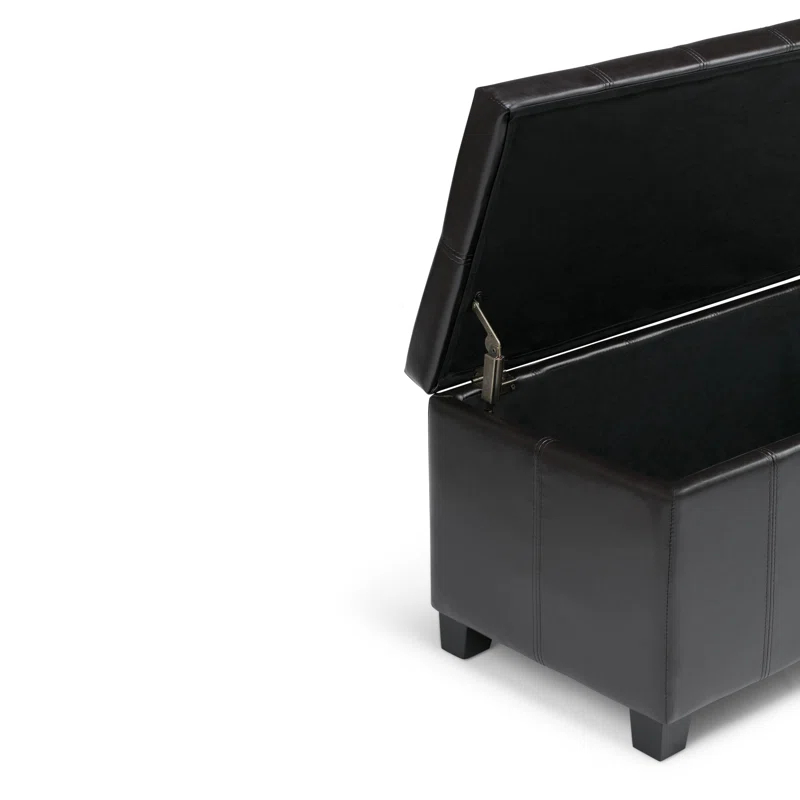Dover Faux Leather Ottoman