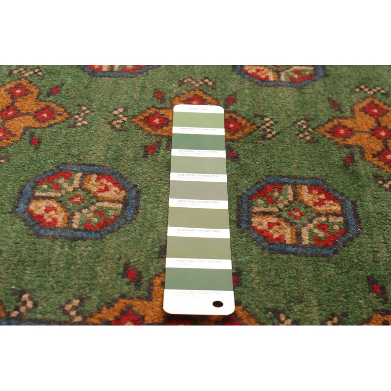 Bloomsbury Market One-of-a-kind Hand-knotted Kargahi Green 5'6" x 8'0" Wool Rug