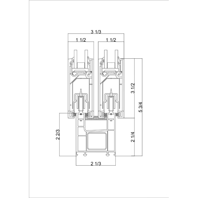 VDomDoors 8166 80'' Double Pane Patio Doors