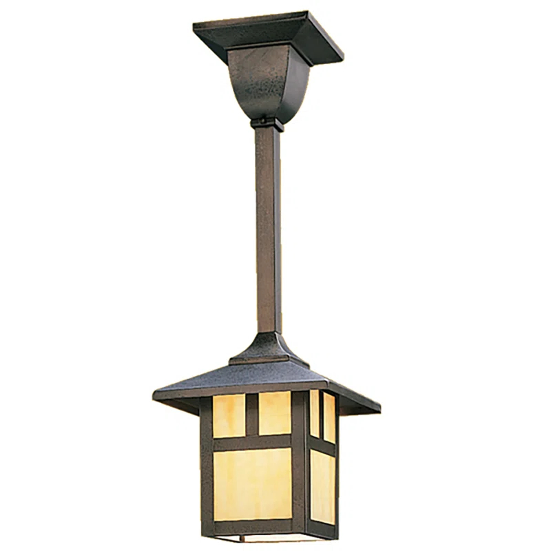 Meyda Lighting Seneca 1 - Light Craftsman Brown Single Pendant