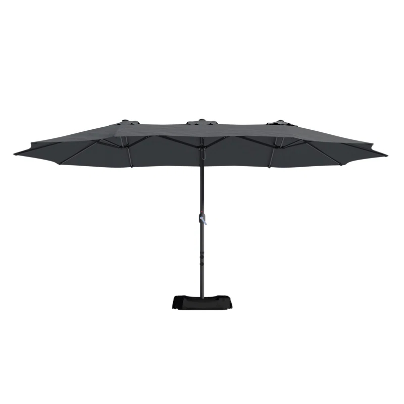 clihome 15 Ft Patio Market Umbrella with Base