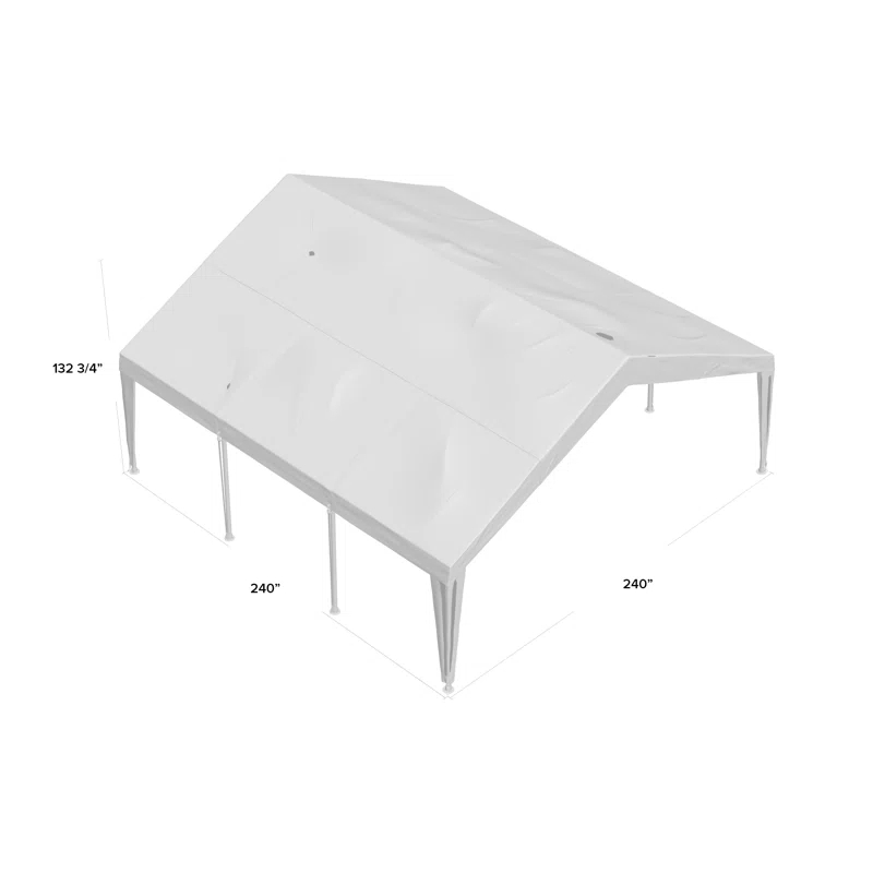 King Canopy Expandable Canopy 12ft x 20ft or 20ft x 20ft Steel Frame with 8 Legs