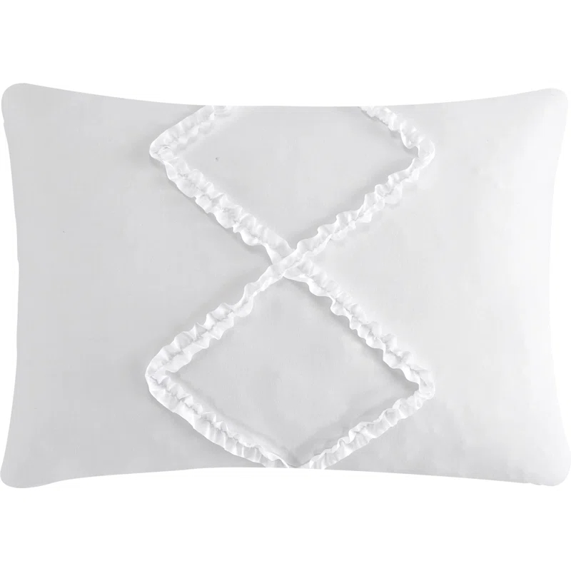 Alissar White Microfiber 7 Piece Comforter Set