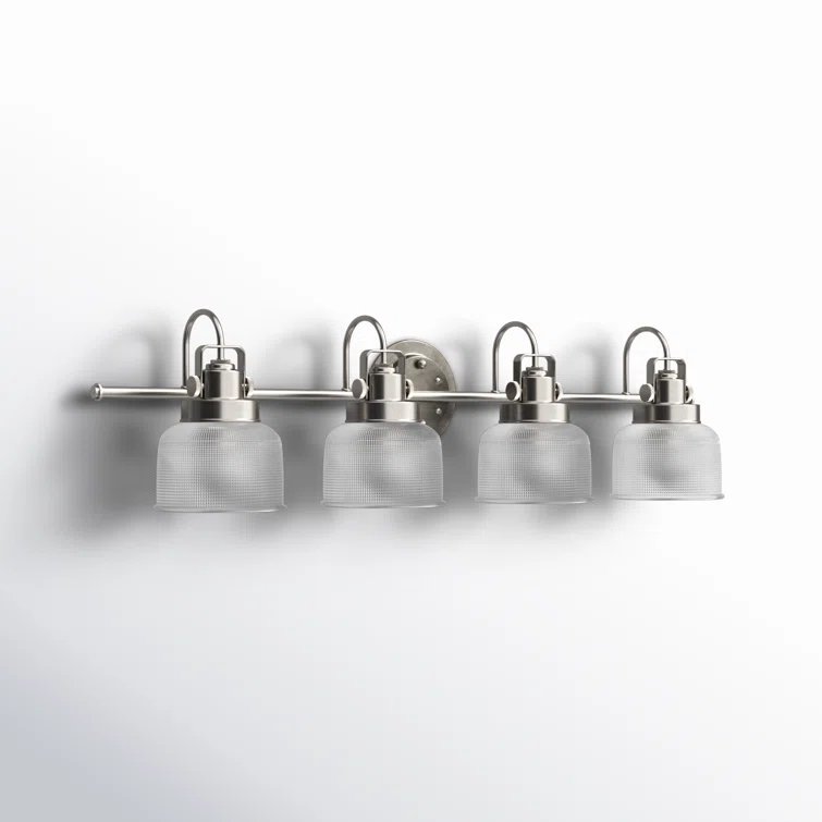 Rosser 4 Light Transparent Dimmable Vanity Light
