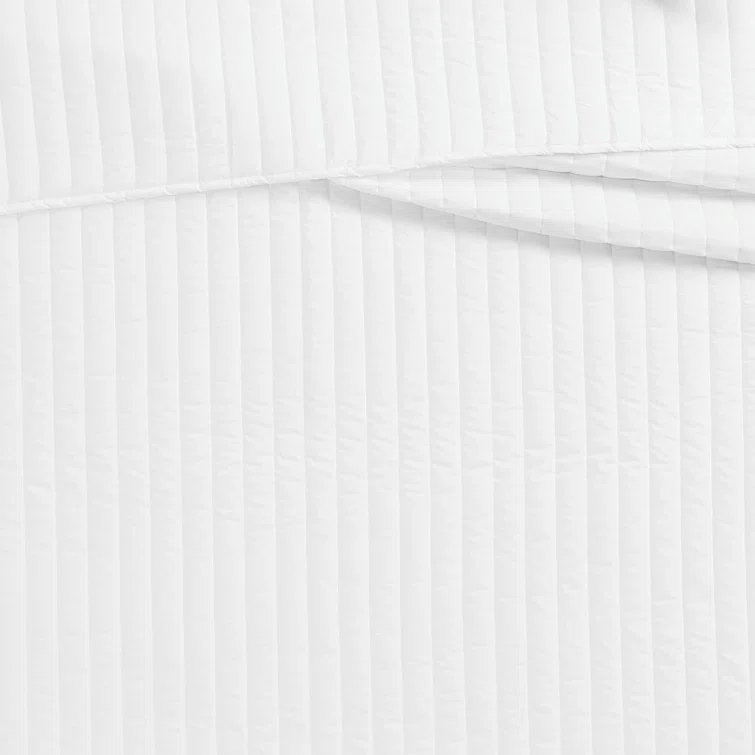 Brooklyn Loom Oversized Cotton Percale 3 Piece Quilt Set