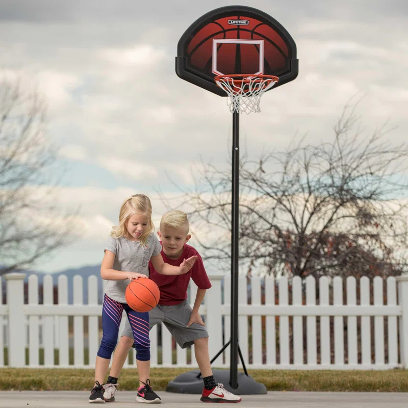 Lifetime Lifetime Height Adjustable Portable Basketball Hoop (32" Impact Backboard)