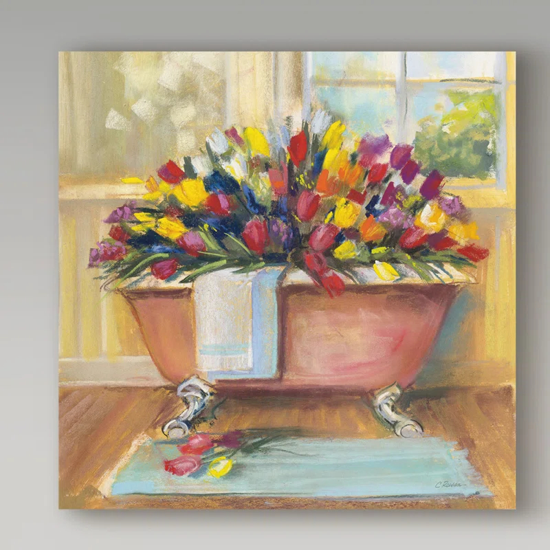 Carol Rowan " Bathtub Bouquet II " by Carol Rowan