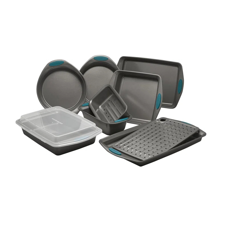 Rachael Ray Rachael Ray Yum-o Nonstick Bakeware Oven Lovin' Baking Pans Set, 10-Piece