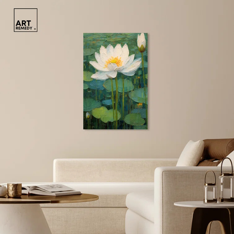 Art Remedy Art Remedy This Is My Waterlily Framed Impressionism 53041