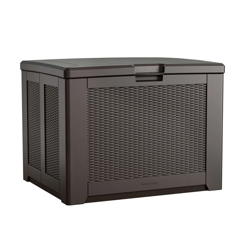 Rubbermaid Rubbermaid Deck Box, Medium, 74 Gallon, Brown