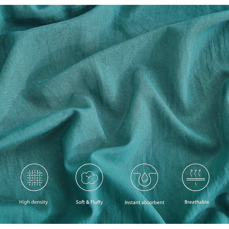 Chezmoi Collection Washed Microfiber Bedding Microfiber Sheet Set