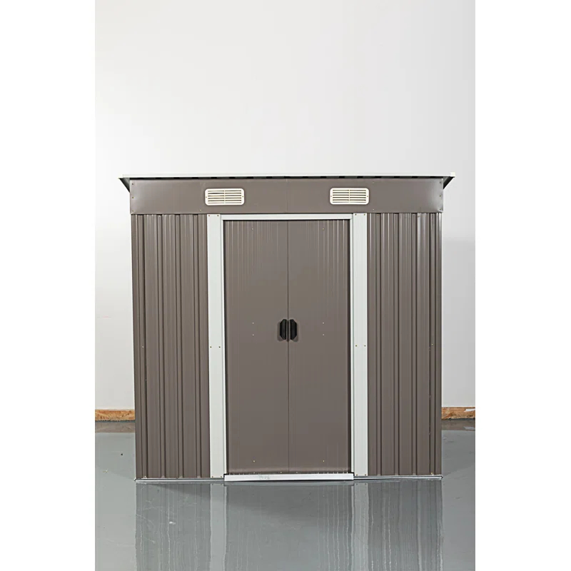 wendeway 6Ft X 4Ft Outdoor Metal Storage Shed