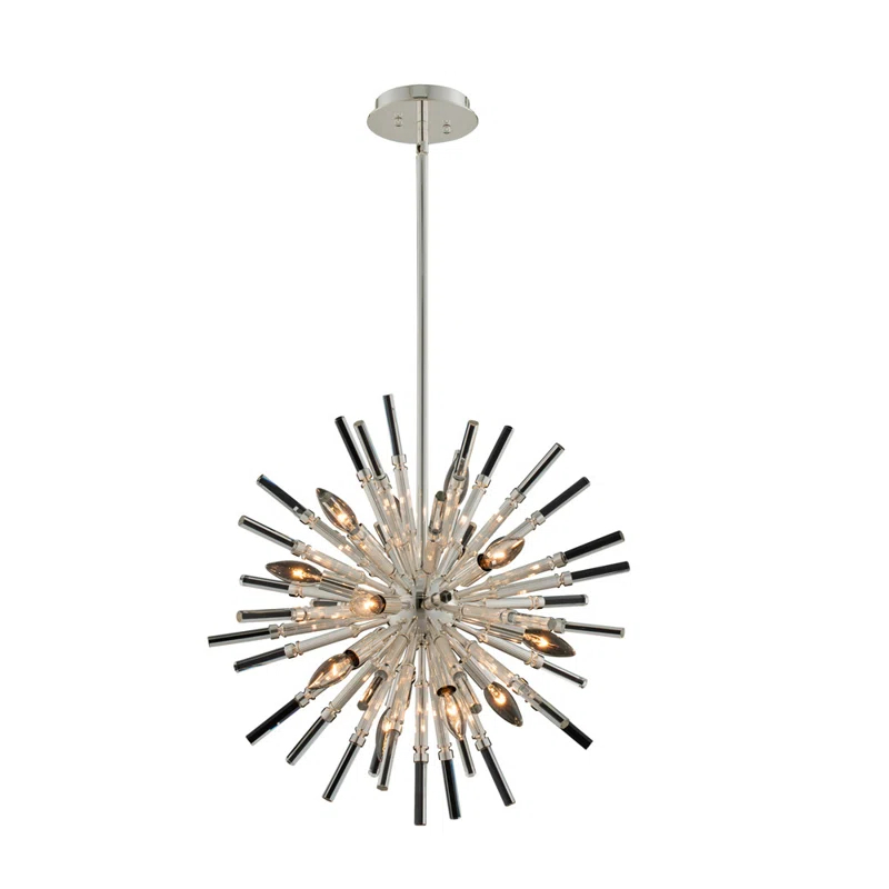 Allegri by Kalco Lighting Sprazzo 14 - Light Polished Silver Unique/Statement Pendant