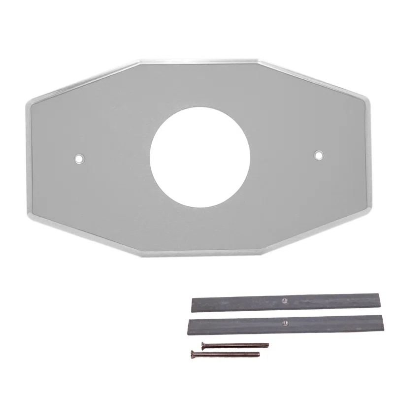 Westbrass D503-26 One-Hole Remodel Cover Plate for Mixet Bathtub and Shower Valves