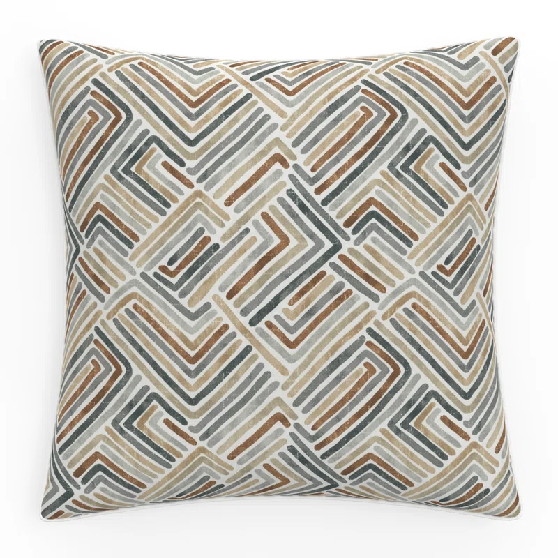 Pillow Perfect Geometric Indoor/Outdoor Accent Throw Pillow | Wayfair