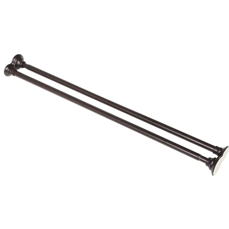 Utopia Alley 72'' Straight Tension Shower Curtain Rod & Hook Set