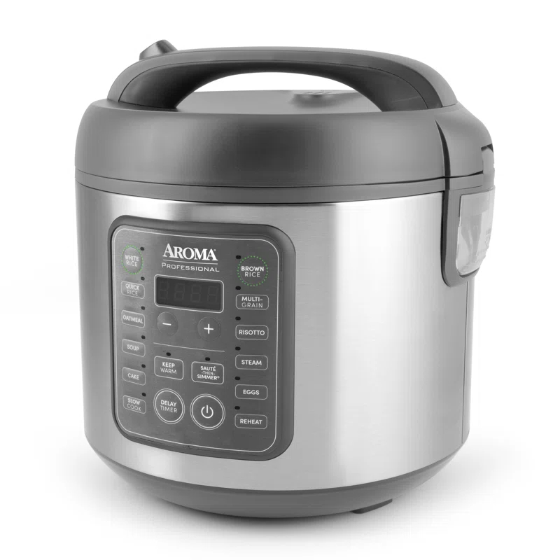 Aroma AROMA® Professional Digital Rice Cooker, 10-Cup (Uncooked) / 20-Cup (Cooked), Multicooker, Slow Cooker, 5 Qt