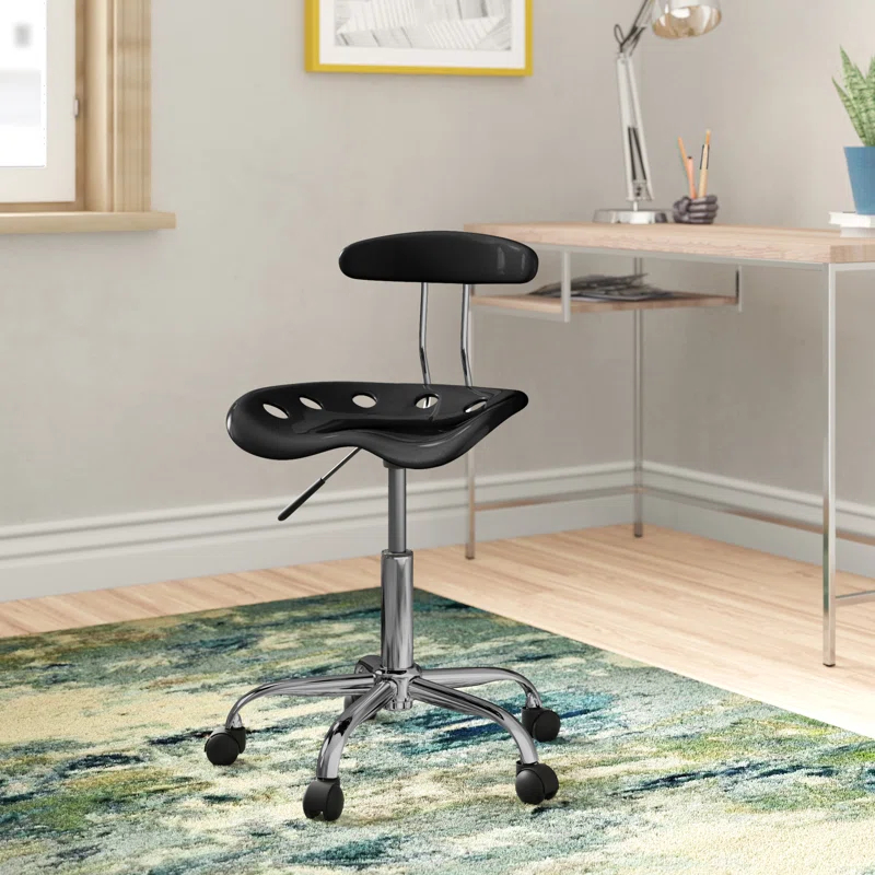 Flash Furniture Bonavant Adjustable Swivel Chair for Desk and Office with Tractor Seat