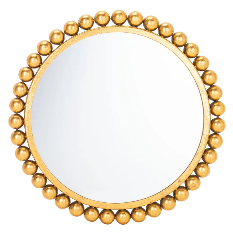 Everly Quinn Savoie Metal Flat Wall Mirror