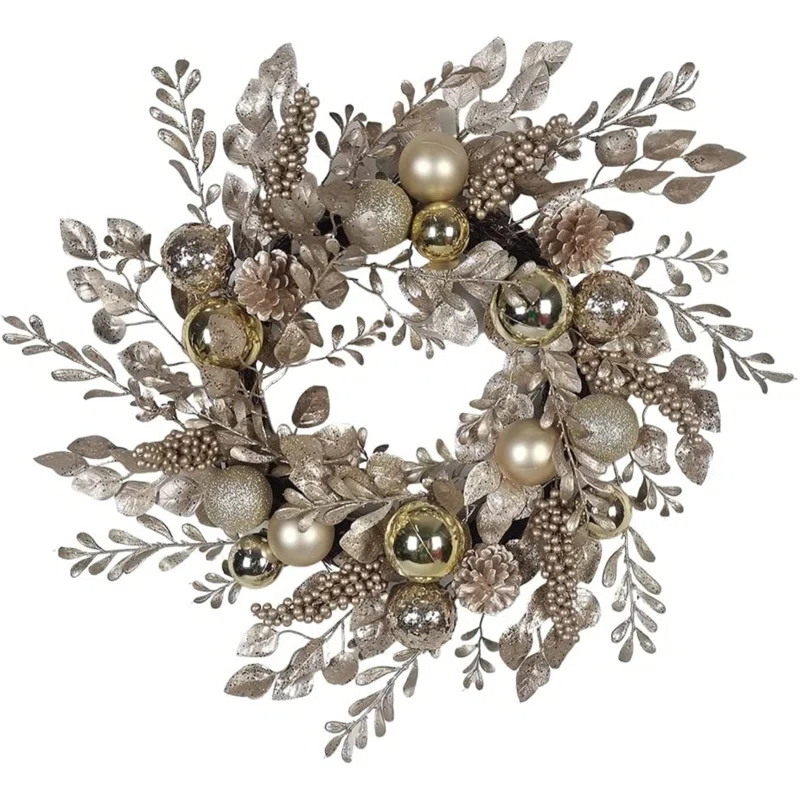 Kurt Adler Faux Rattan 24'' Wreath