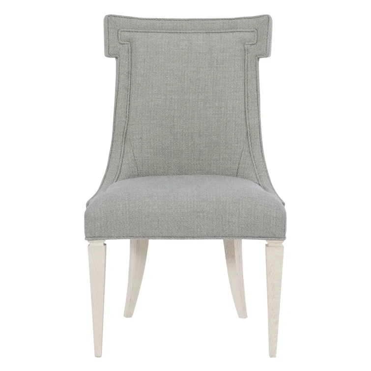 Bernhardt Domaine Blanc Upholstered Side Chair in Gray