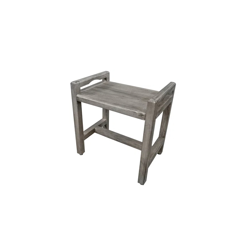 CoastalVogue 20'' W Teak Shower Bench with LiftAide