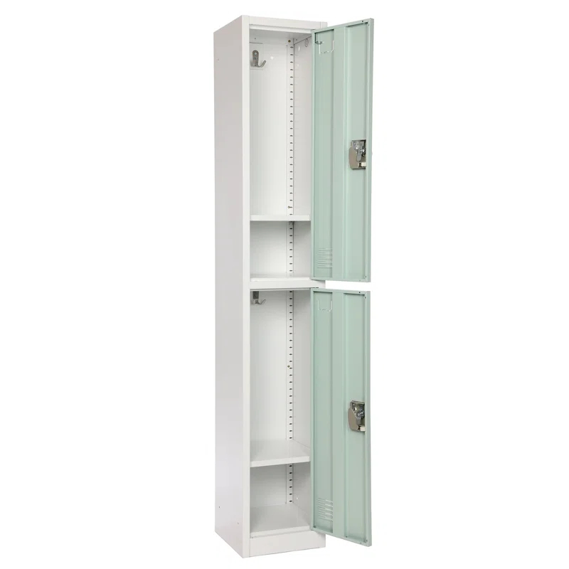 AdirOffice 12'' Wide Steel 2-Tier School and Gym Locker