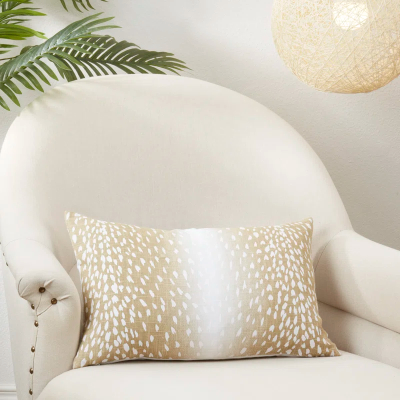 Antelope Collection Abstract Linen Pillow Cover
