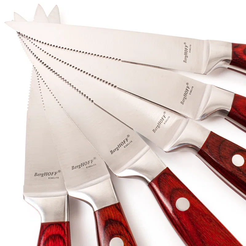 BergHOFF BergHOFF Pakka Stainless Steel Steak Knife Set (Set of 12)