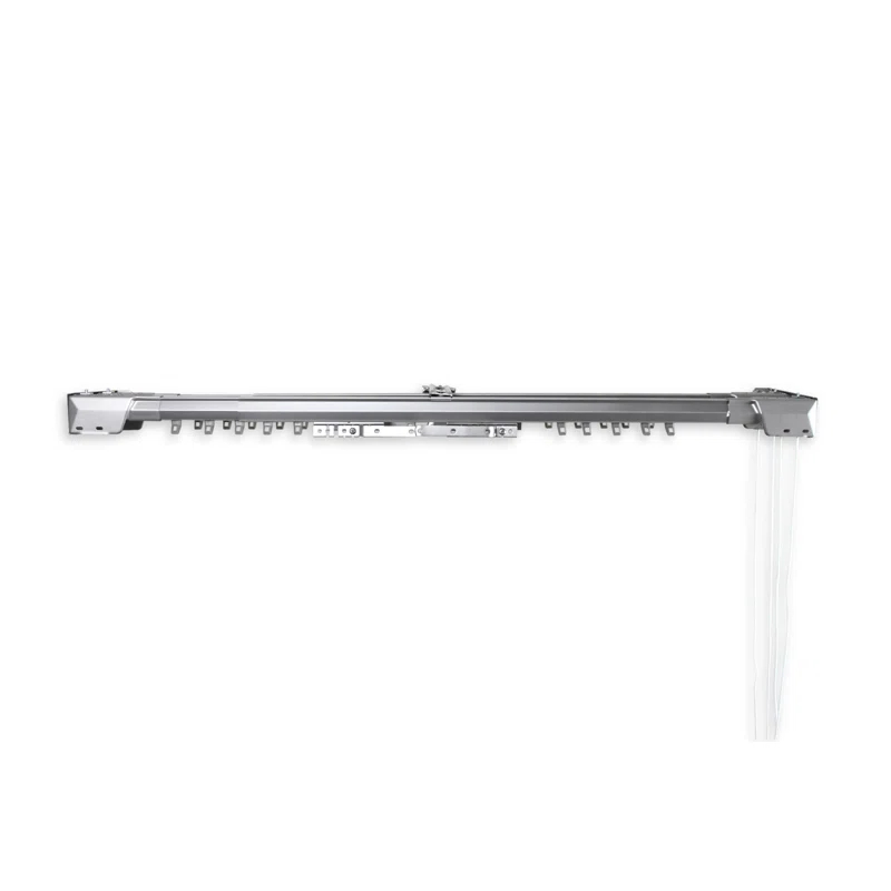 Symple Stuff Bembry Adjustable Center-Open/One-Way Double Curtain Rod