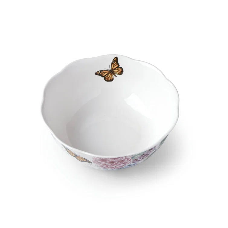 Lenox Lenox Butterfly Meadow Hydrangea Serving Bowl