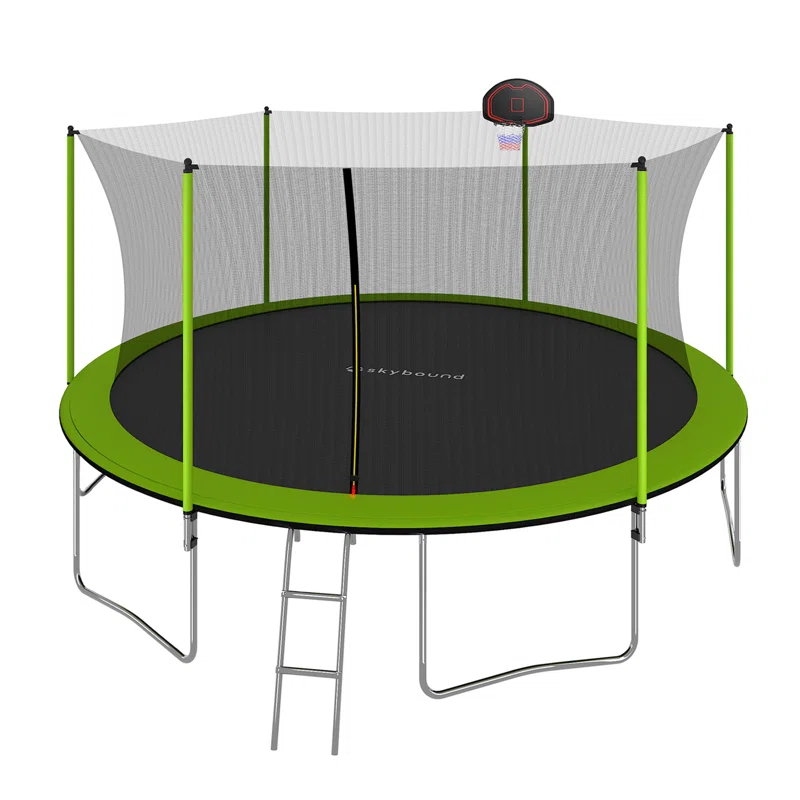 Skybound 15' Round Backyard Trampoline with Safety Enclosure