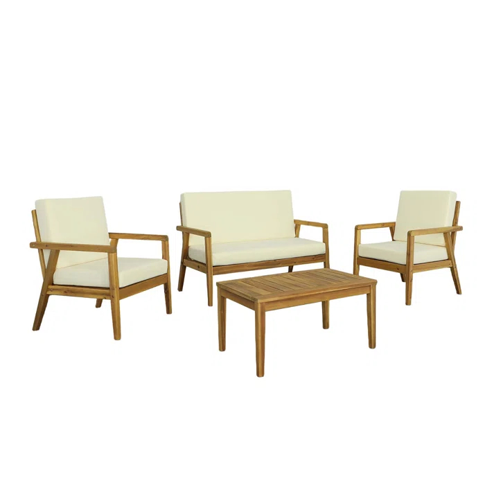 Latitude Run® Lawryn 4 Piece Sofa Seating Group with Cushions