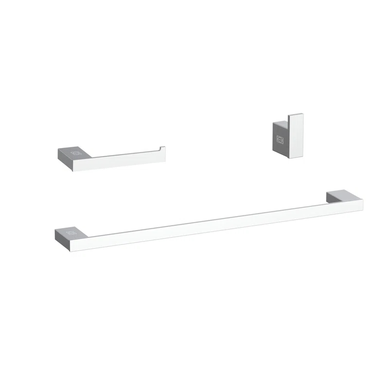 Elegant Lighting HWB-13S3HPCH Sofia 3 - Piece Bathroom Hardware Set